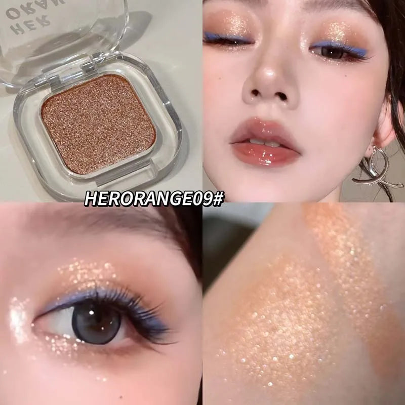 Monochrome Eyeshadow Palette Matte Wine Red Brown Eye Shadow Smoky Pearl Glitter Earth Low Saturation Matte Eye Shadow Makeup