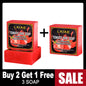 LKIAE Brand Tomato Fruit Scented Handmade Natural Bar Soap, For Face, Body, Whitening, Oil Control, Brightens, Shrink Pore, 200g
