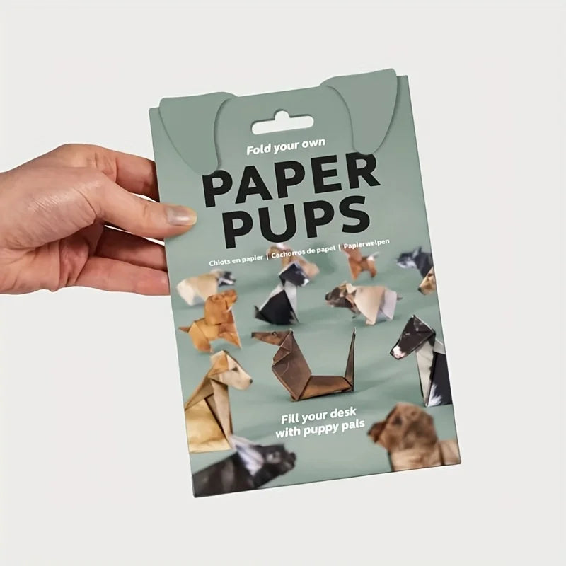 Paper Cats Origami Kit - Fold Your Own Cute pet, Perfect Gift for Cat Lovers, Handmade Paper Crafts, Ideal for Home Decor