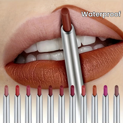 Blushimmer waterproof matte red lipliner pencil for long-lasting, moisturizing lip contour and lipstick application.