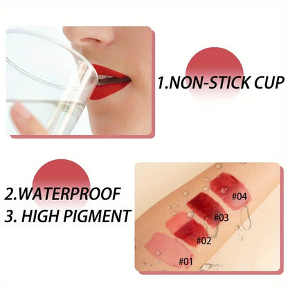 Blushimmer peel-off matte lip gloss in natural mist shade, waterproof long-lasting lipstick with tinted, tear contour stain.