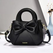 Elegant Korean Style Butterfly Knot Women's Bags Soft PU Leather Shoulder Bag for Women Fashionable Trendy Small Handbag women