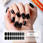 Blushimmer gradient French semi-cured gel nail stickers with 20 tips, full cover nail gel wraps, and decal design for manicures.
