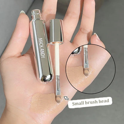 Blushimmer lightweight concealer pen with brush, used for covering dark circles, acne, and contouring on the face.