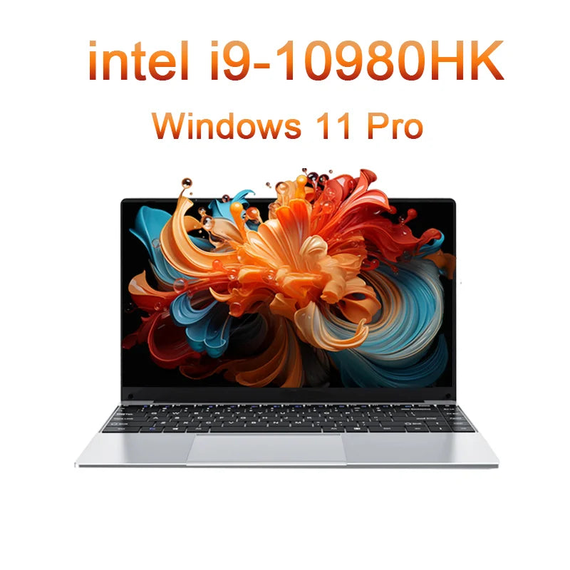 New Arrival 14.1” Gaming i9 Laptop Windows 11 Intel Core i9-10980hk 16GB RAM 1/2TB M.2 SSD Laptops 4K HD Gaming Notebook PC