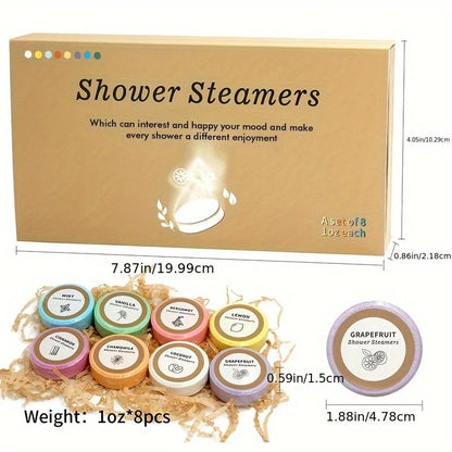 8Pcs Bath Salt Tablets Set, Natural Relaxing Spa Bath For Bathtub, Body Care Suitable For Women And Men, Home & Hotel