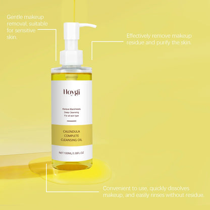 Blushimmer makeup remover oil for instant, gentle facial cleansing and makeup removal, suitable for sensitive skin.