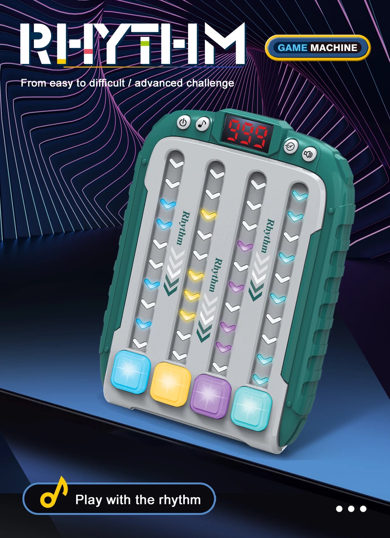 Entertainment stress-relief games that develop hand skills and brain training, music rhythm master board game