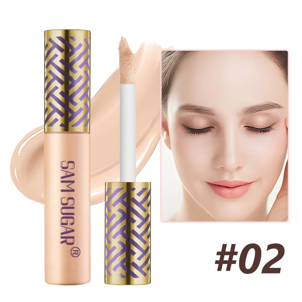 Blushimmer Sam Sugar Concealing & Repairing Liquid Foundation bottle, 18ml, with a sleek design and product label visible.