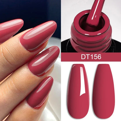 Blushimmer 7ml Burgundy Crimson nail gel polish with high pigment, non-streak formula, UV LED soak-off for long-lasting nail art.