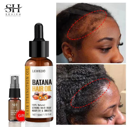 Hair Growth Batana Oil Serum Fast Growing Hair Essential Oil Beauty Hair Care Anti-Hair Loss Essence Natural Repair Damaged Hair