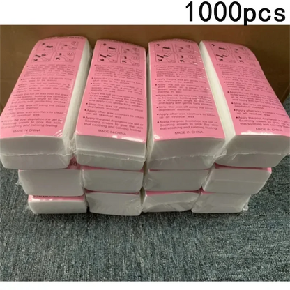 100/200/500/1000PCS Nonwoven Body Cloth Hair Remove Wax Paper Roll Hair Removal Epilator Wax Strip Paper High Quality Wholesale