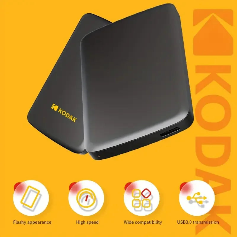 Kodak P150 Portable External Hard Drive USB 3.0 1TB 500GB HDD for PC Laptop PS4 Xbox Large Storage Backup Plug and Play