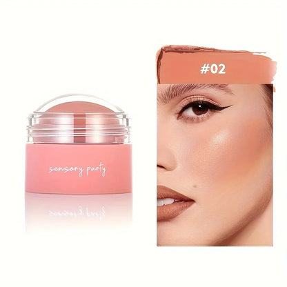 6 colors Waterproof Blush Cream - Long-Lasting, Multi-Use Makeup for Women