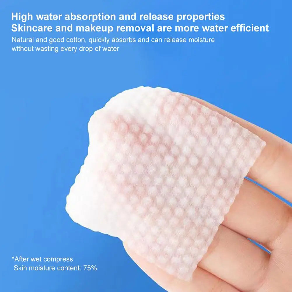 Set of 450/500/600pcs Blushimmer disposable makeup cotton wipes for facial cleansing and gentle removal of makeup and dirt.