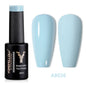 Blushimmer YOKEFELLOW 10ml translucent pink gel nail polish with a glossy finish, ideal for long-lasting, soak-off UV gel nails.