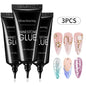30g Nail Rhinestone Glue for Nails Super Strong Gel Nail Glue for Nail Charm 3D Nails Bling Gel Decoration Gem Nail Art Diamonds