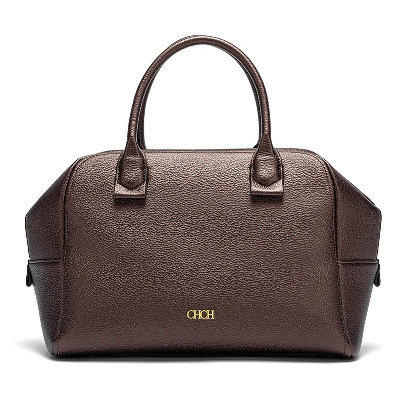 LPO women's chocolate crossbody pillow bag with wide strap, stylish and functional accessory for casual wear.