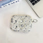 Blushimmer cute cartoon small travel cosmetic bag with lipstick, earphone, and card compartments, perfect for women’s makeup and accessories.