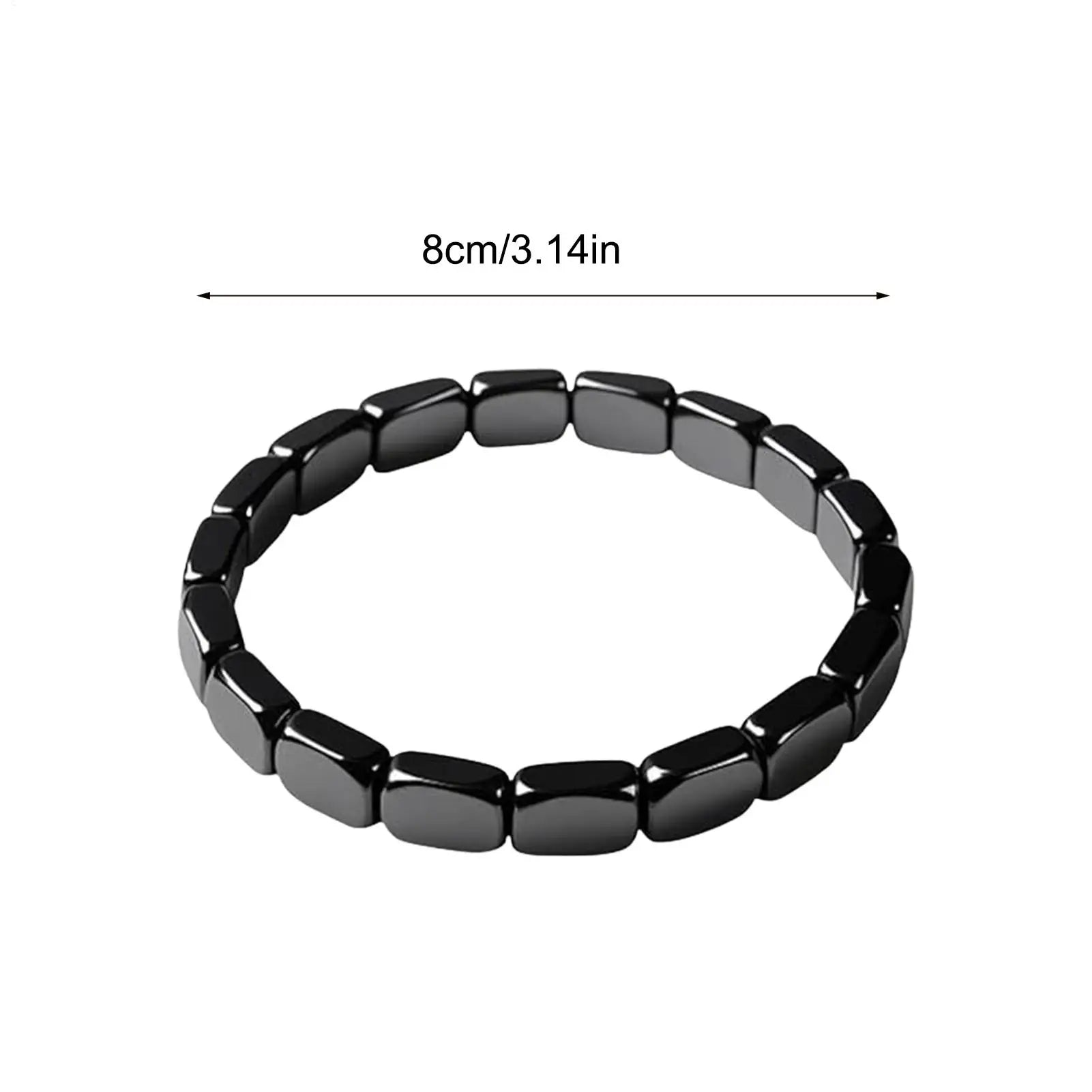 New Hematite Bracelet Masculine Bracelet with Natural Hematite Masculine Jewellery Wrist Decor Everyday Wear for Father Husband