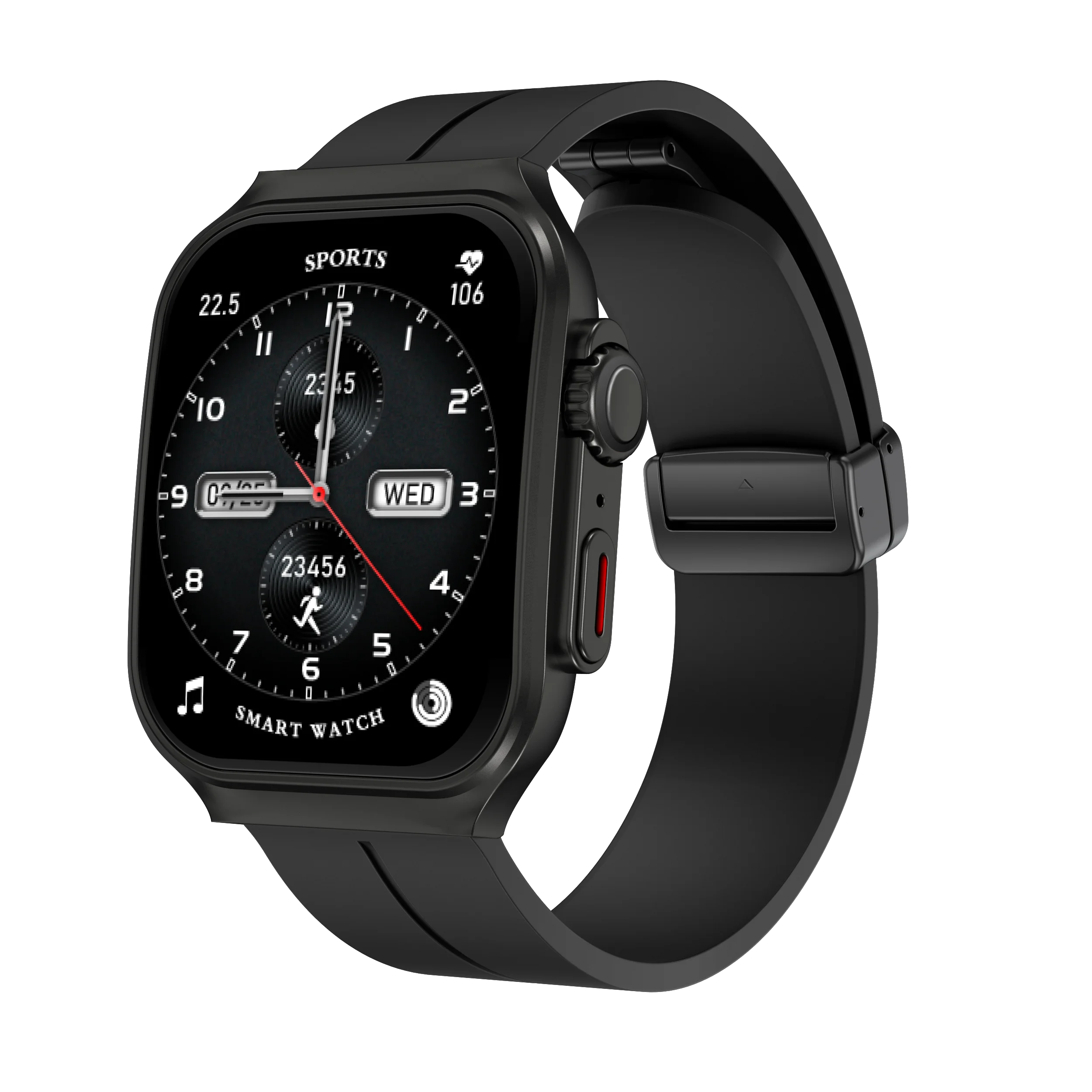 Smart Watch 2.01" Curved AMOLED Screen 3D Flexible Design 120+ Sports Modes Long Battery Life Watch for Daily & Sports Use