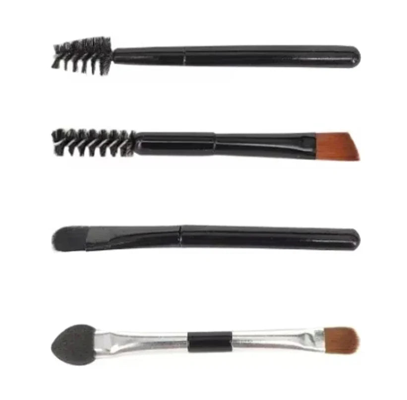 Blushimmer makeup gift set for women with face powder, eyeshadow palette, lipsticks, brushes, highlighter, and bronzer.