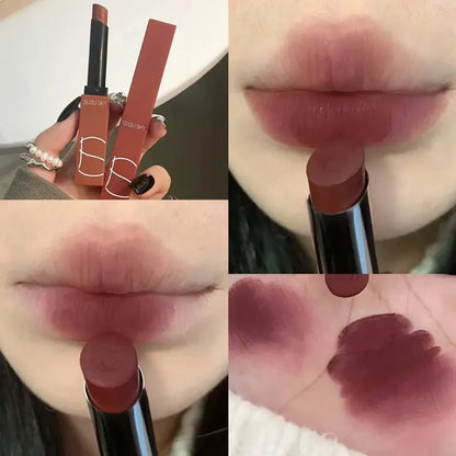 Blushimmer TX010 matte lipstick and blush stick, waterproof and sweatproof, long-lasting dual-use makeup for lips and cheeks.