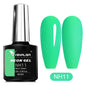 Bright neon pink gel nail polish by Blushimmer, featuring vibrant UV and LED fluorescence for summer nail art.