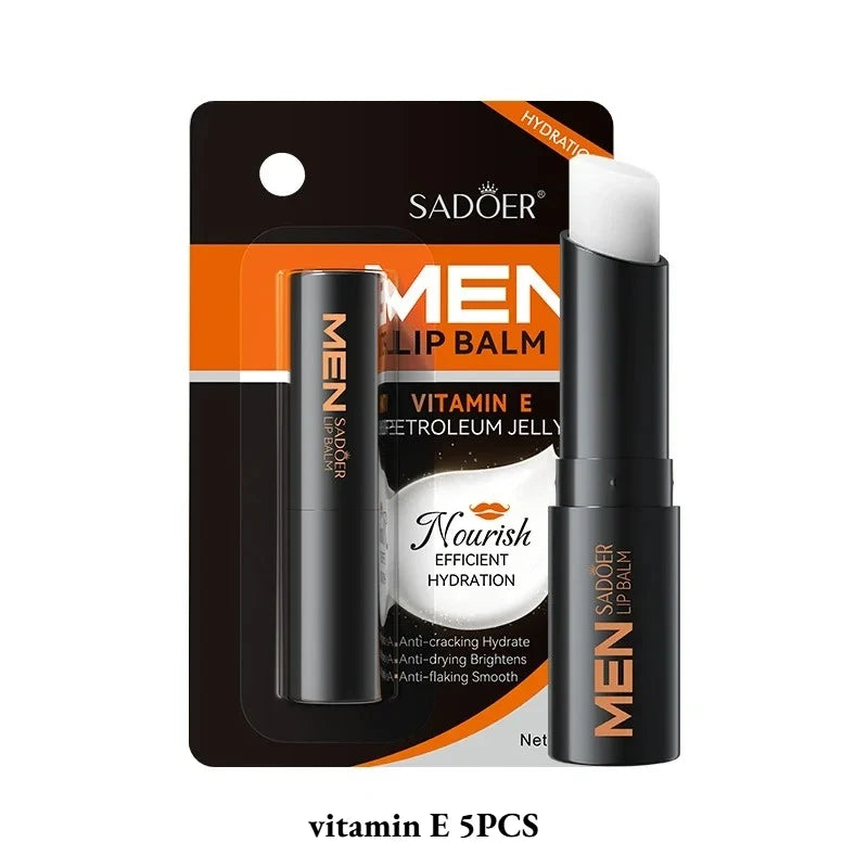 Blushimmer SADOER men's shark grass vaseline lip balm for dryness, moisturizing and hydrating lips in autumn and winter.