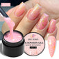 Milky White Nail Extension Gel Clear Nude Building UV Gel For Nails Finger Extensions Form Tips French Nails Manicure Nail Art