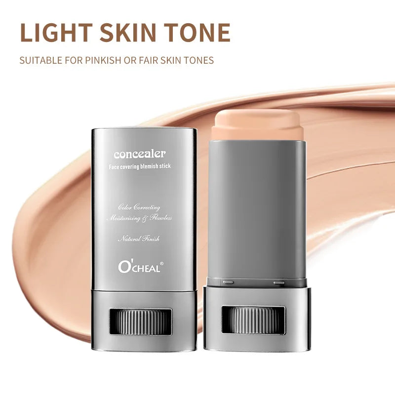 Blushimmer cream foundation stick with satin finish, waterproof full coverage foundation for a flawless, long-lasting look.
