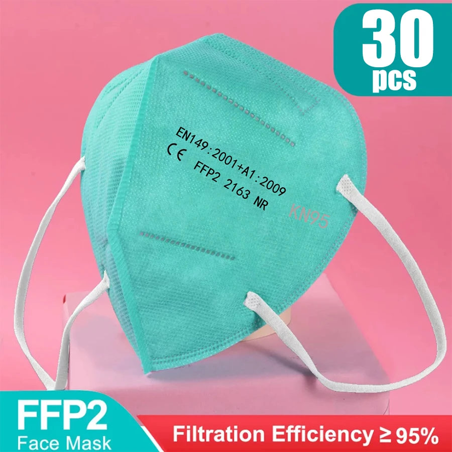 10-100Pcs FFP2 Masks  KN95 Face Mask Filter 5Layers Adult kn95 Mascarillas Quirurgicas Homologadas Reusable FFP2 Mask