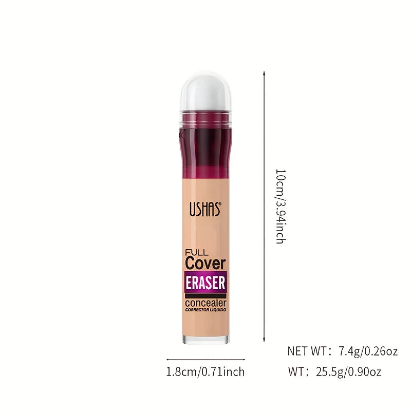 Blushimmer sponge head concealer for dark circles, freckles, acne, and blemishes in a long-lasting, moisturizing liquid foundation.