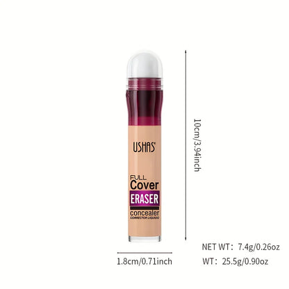 Blushimmer sponge head concealer for dark circles, freckles, acne, and blemishes in a long-lasting, moisturizing liquid foundation.