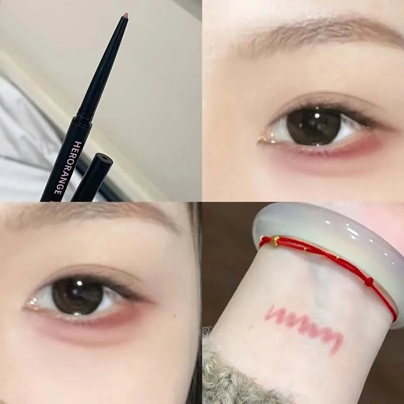 Blushimmer Herorange Silky Eyeliner Gel Pen with vibrant color, waterproof, smudge-proof, smooth application, ideal for beginners.
