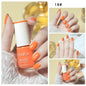 Blushimmer 8ml matte waterproof no-bake nail polish with glitter sequins, quick-dry UV varnish for nail art without a lamp.