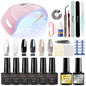 Blushimmer Limegirl nail set with UV gel polish, 54W nail lamp, nail drill, and 18/12/7 color gel polish in a comprehensive nail tools kit.