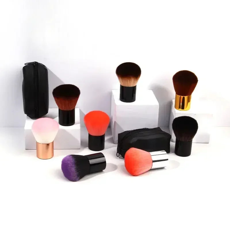 Makeup Brush Beauty Tool - 1Pcs Foundation, Blush, Concealer, Contour, Highlight, Cheek Brush for Blending, Round Angled Top