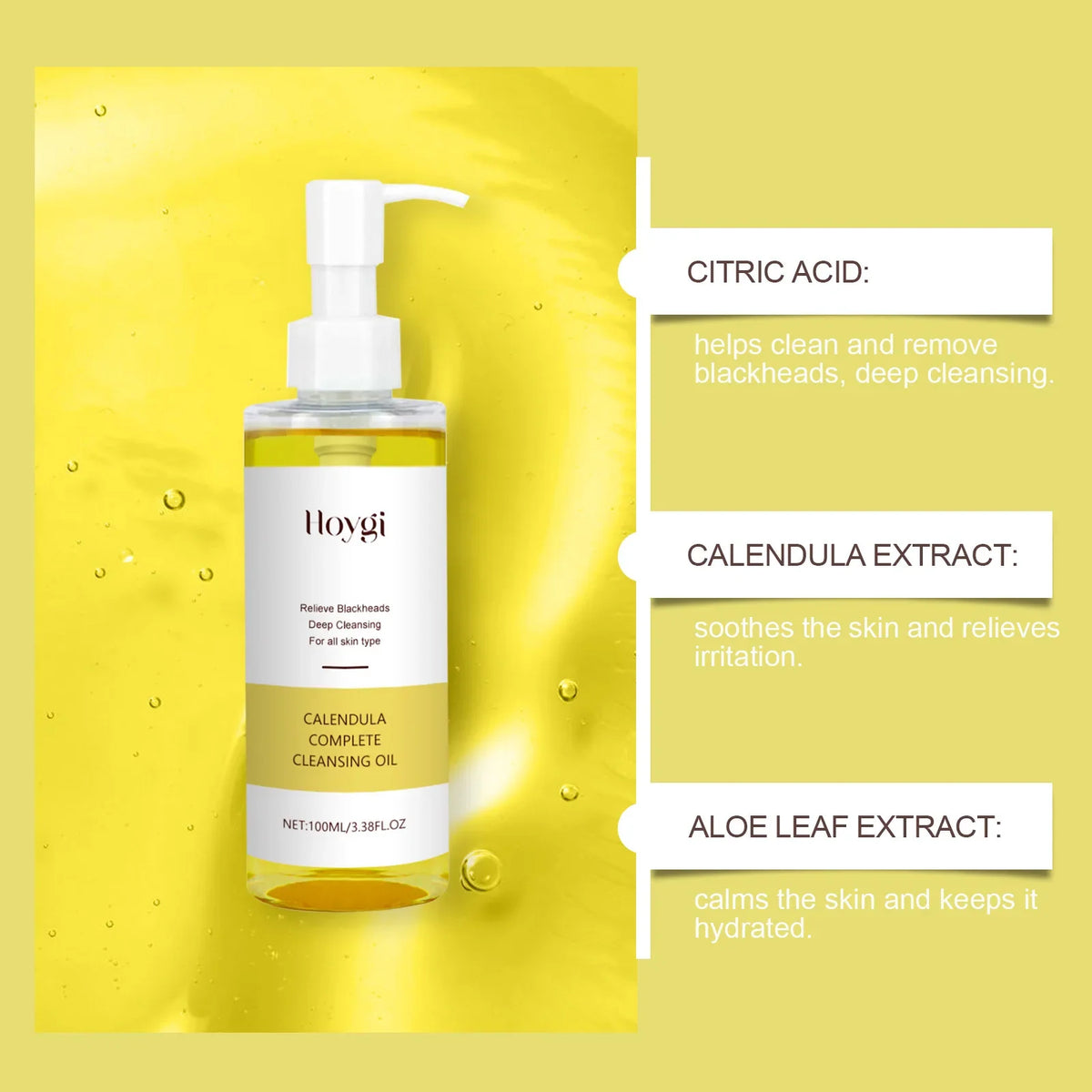 Blushimmer makeup remover oil for instant, gentle, and refreshing facial cleansing suitable for sensitive skin.
