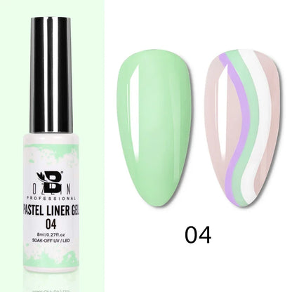 Blushimmer 5ML gold and silver metallic gel polish with chrome mirror finish, ideal for UV LED semi-permanent nail art.