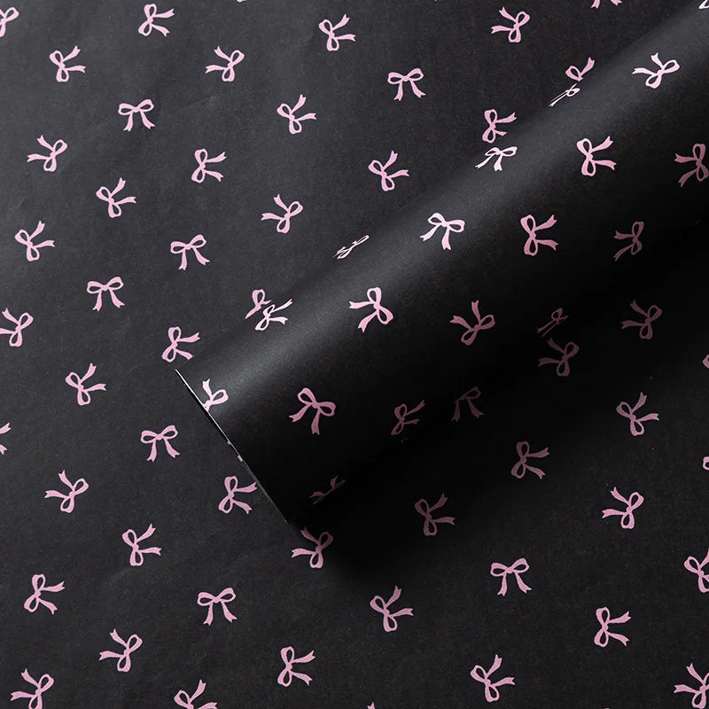 Pearl Paper (Xueli Paper) – Aesthetic Instagram-Style Gift Wrapping Paper with Elegant Bow Accents; Premium Packaging Material