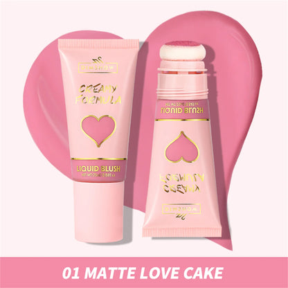 Blushimmer DIMSHOW 6-color velvet sponge head for lips and cheeks, with low light moisturizing water and easy-to-apply blush.