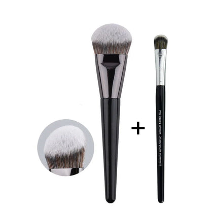 Blushimmer LOYBJ professional foundation brush with broom head for liquid foundation, concealer, and face makeup application.