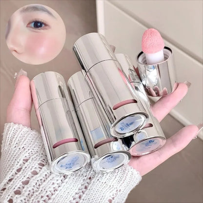 Blushimmer Vitality Liquid Blush and Lip Tint in a sleek bottle, showcasing its moisturizing, long-lasting water glow formula for lips and cheeks.