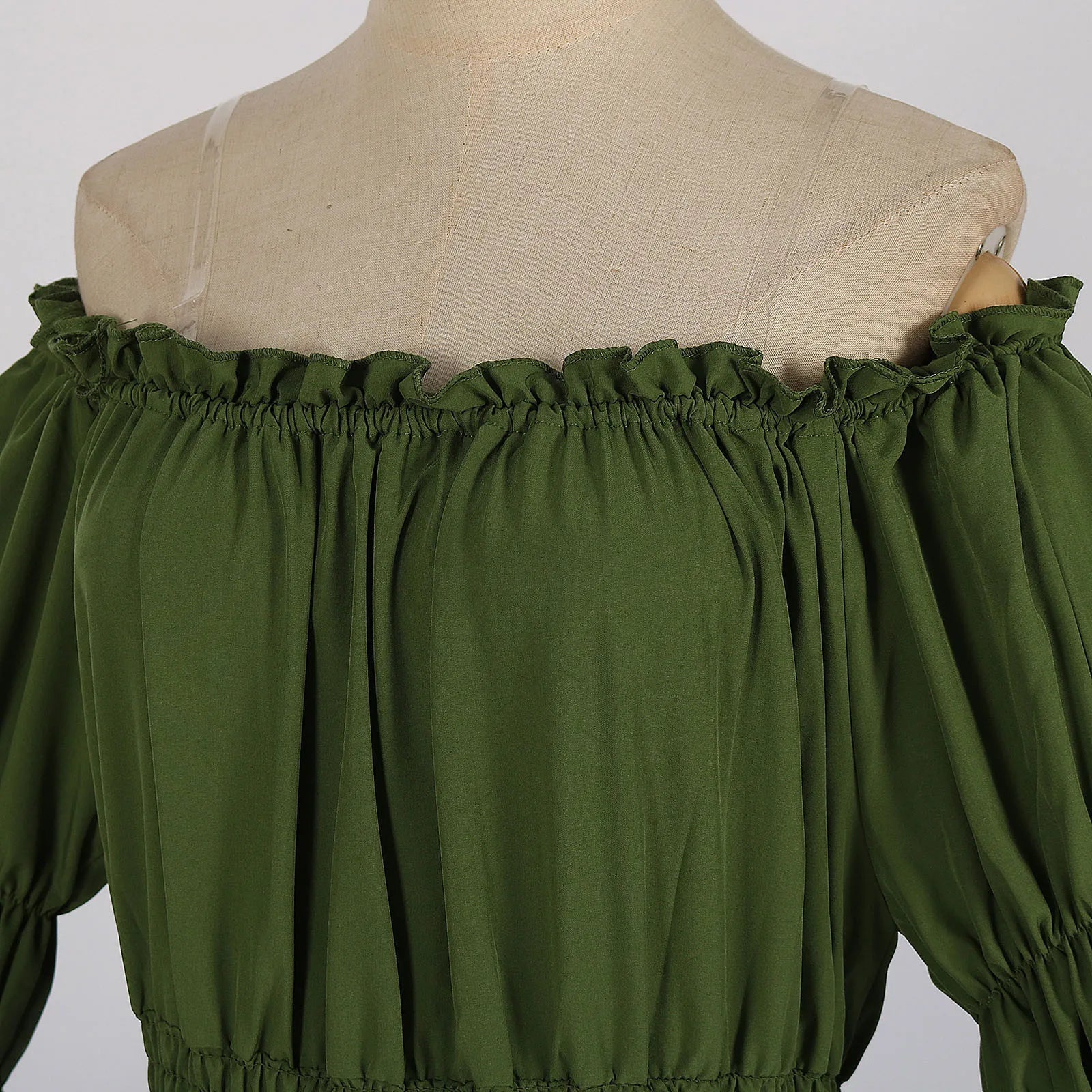 Women Medieval Vintage Dress Off Shoulder Ruffle Long Renaissance Victorian Dresses Cosplay Retro Court Gown Halloween Costume