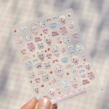 Blushimmer Dream Flower window shell nail art stickers with Japanese flower design, self-adhesive decorative decals for press-on nails