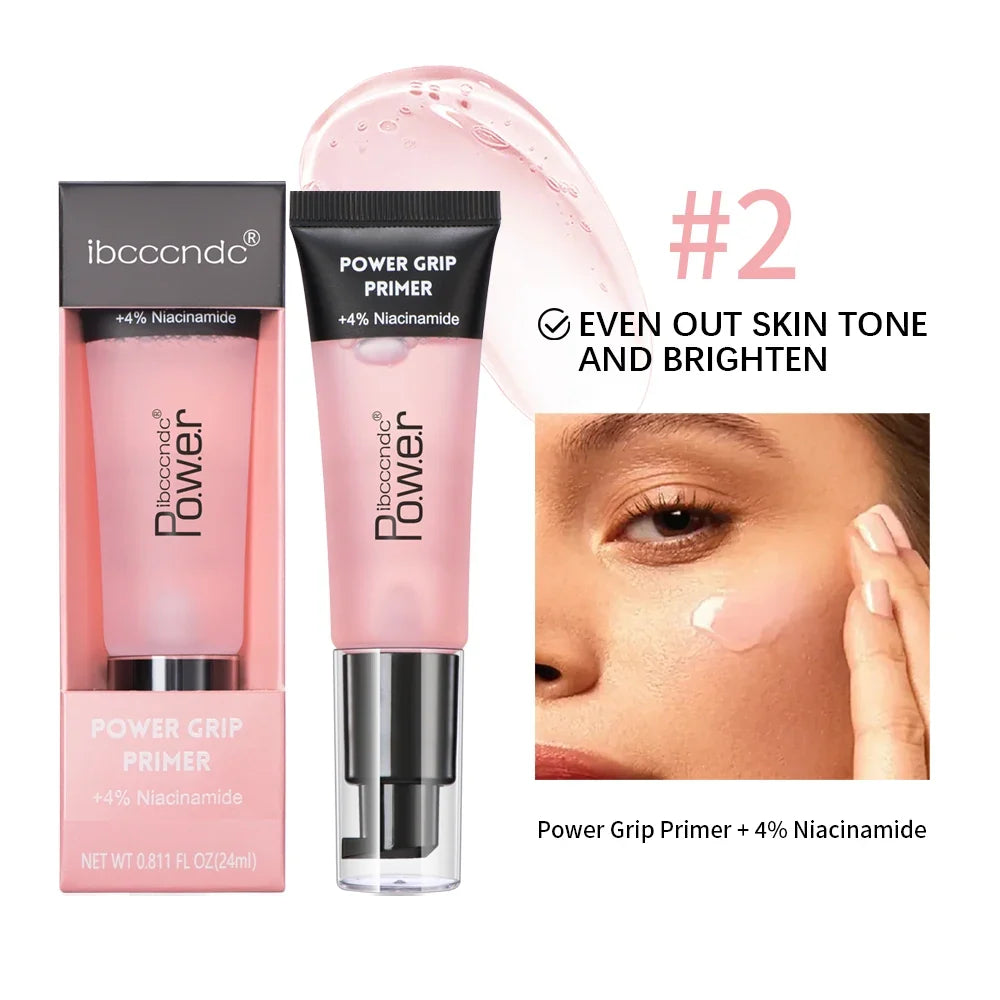 Blushimmer Power Grip Primer gel, 24ml, hydrating face primer with smooth, poreless finish, ideal for gripping makeup and invisible pore coverage.
