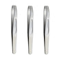 Blushimmer premium round head tweezers for eyebrow and facial hair removal, featuring seamless clips and precision beard trimming.