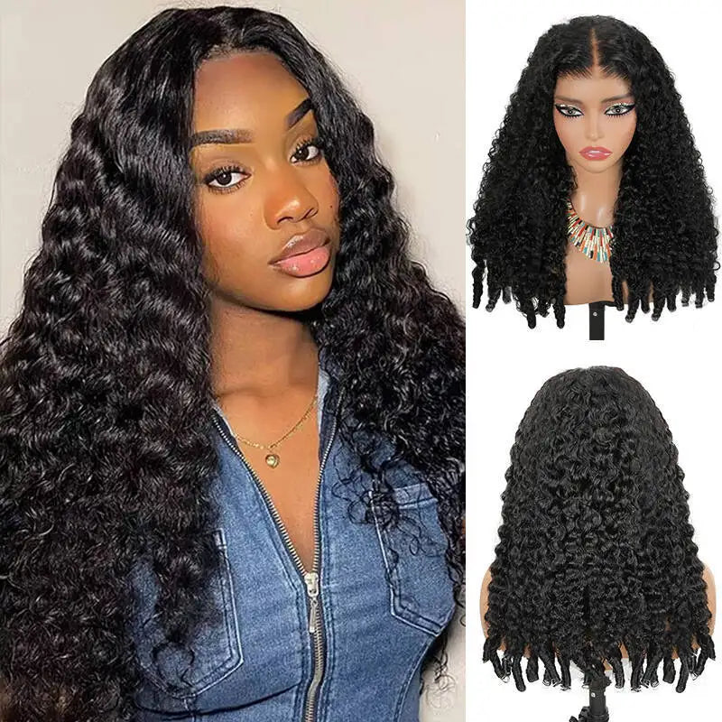 Burmese curly lace frontal wig with 13x6 and 13x4 transparent HD lace, pre-plucked, 200% density, human hair from Selvanelle