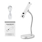 Blushimmer portable UV nail dryer with flexible hose, LED gel lamp for nail art and curing, rechargeable and easy to use.